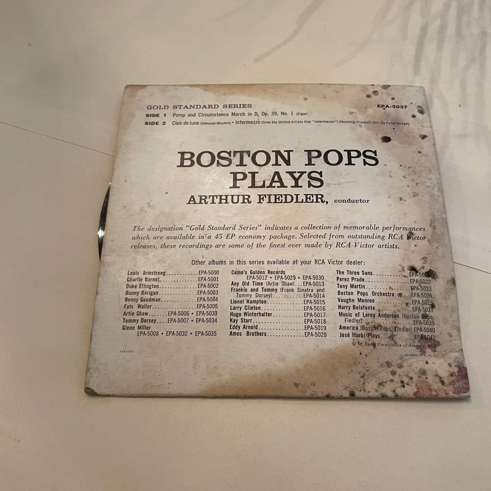Arthur Fiedler Boston Pops RCA Victor Gold Standard 45 EP Record - Picture 2 of 4